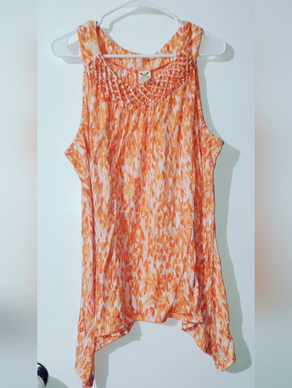 Faded Glory 3X 22/24 Orange Tunic Tank Top